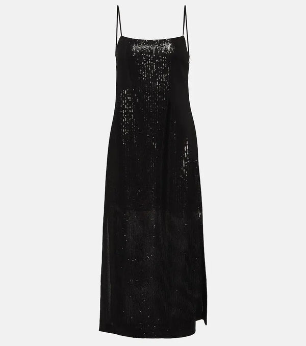 Max Mara Alias sequined georgette maxi dress | LYBSTORE