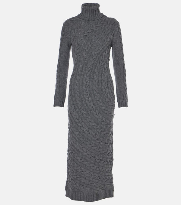 Max Mara Arte wool and cashmere maxi dress