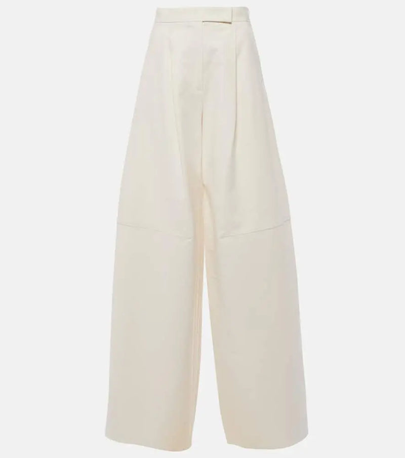 Max Mara Avoriaz cotton-blend wide-leg pants