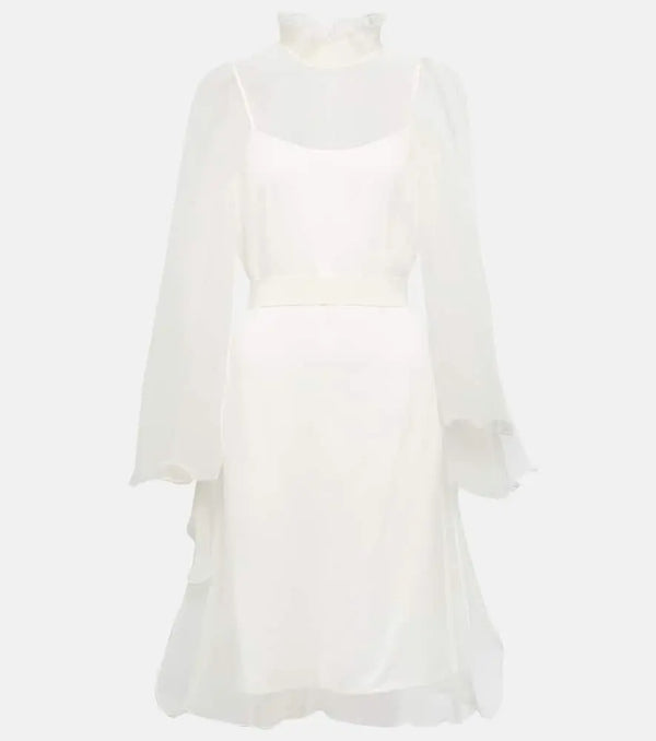 Max Mara Bridal Alma ruffled silk minidress | LYBSTORE