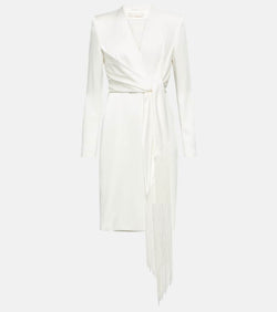 Max Mara Bridal Maura satin wrap dress