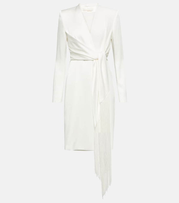 Max Mara Bridal Maura satin wrap dress