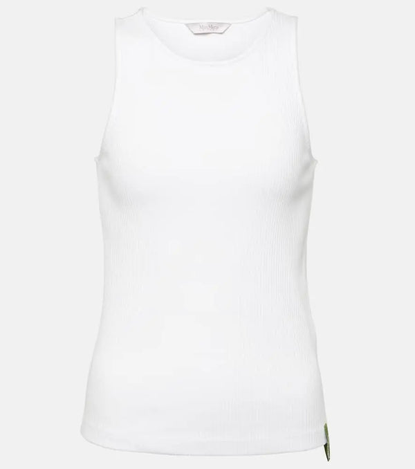 Max Mara Brusson cotton-blend jersey tank top | LYBSTORE