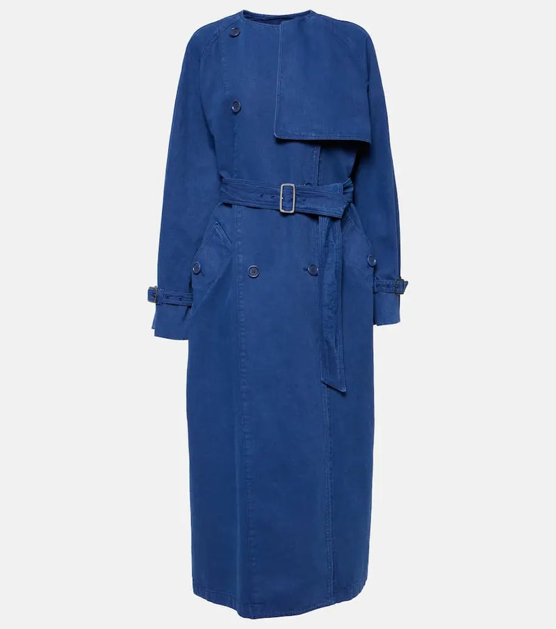 Max Mara Calao cotton canvas trench coat | LYBSTORE