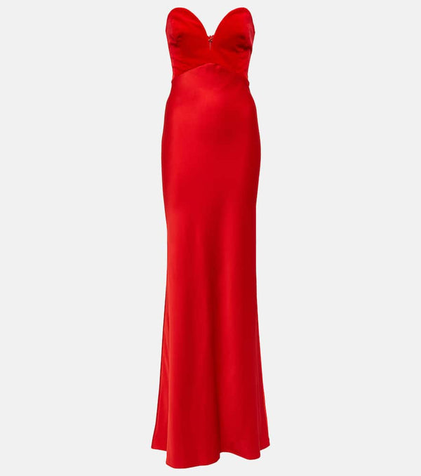 Max Mara Caldaia crêpe satin maxi dress