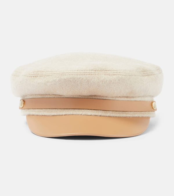 Max Mara Canossa cashmere newsboy cap