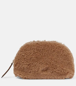 Max Mara Casy camel hair and silk clutch