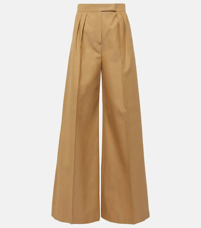 Max Mara Corte cotton wide-leg pants | LYBSTORE