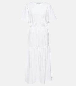 Max Mara Cotton jersey tiered midi dress | LYBSTORE