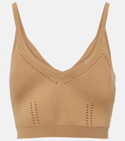 Max Mara Cropped knitted tank top | LYBSTORE