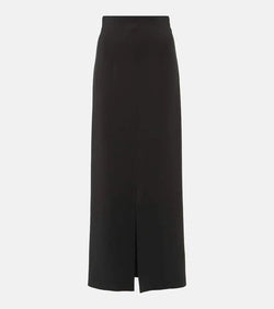 Max Mara Duccio front-slit neoprene maxi skirt | LYBSTORE