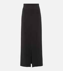 Max Mara Duccio front-slit neoprene maxi skirt