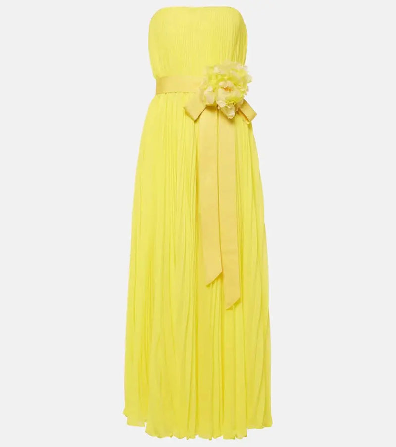 Max Mara Elegante Hiltex chiffon maxi dress