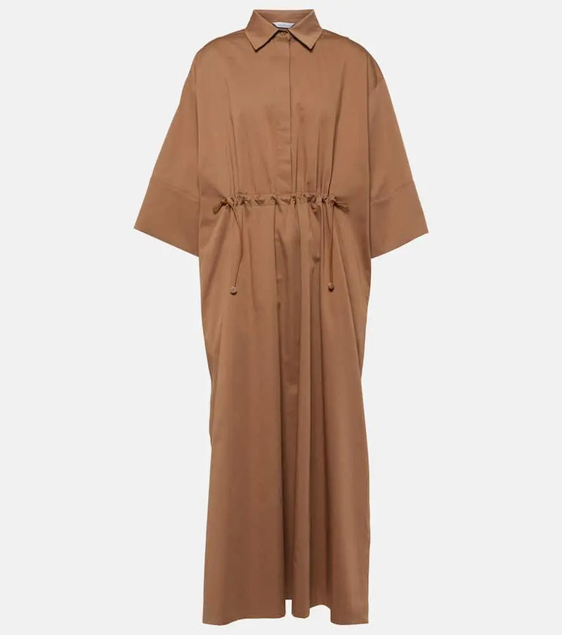 Max Mara Eulalia cotton-blend shirt dress | LYBSTORE