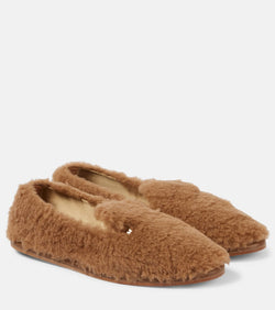 Max Mara Feliac teddy slip-on shoes