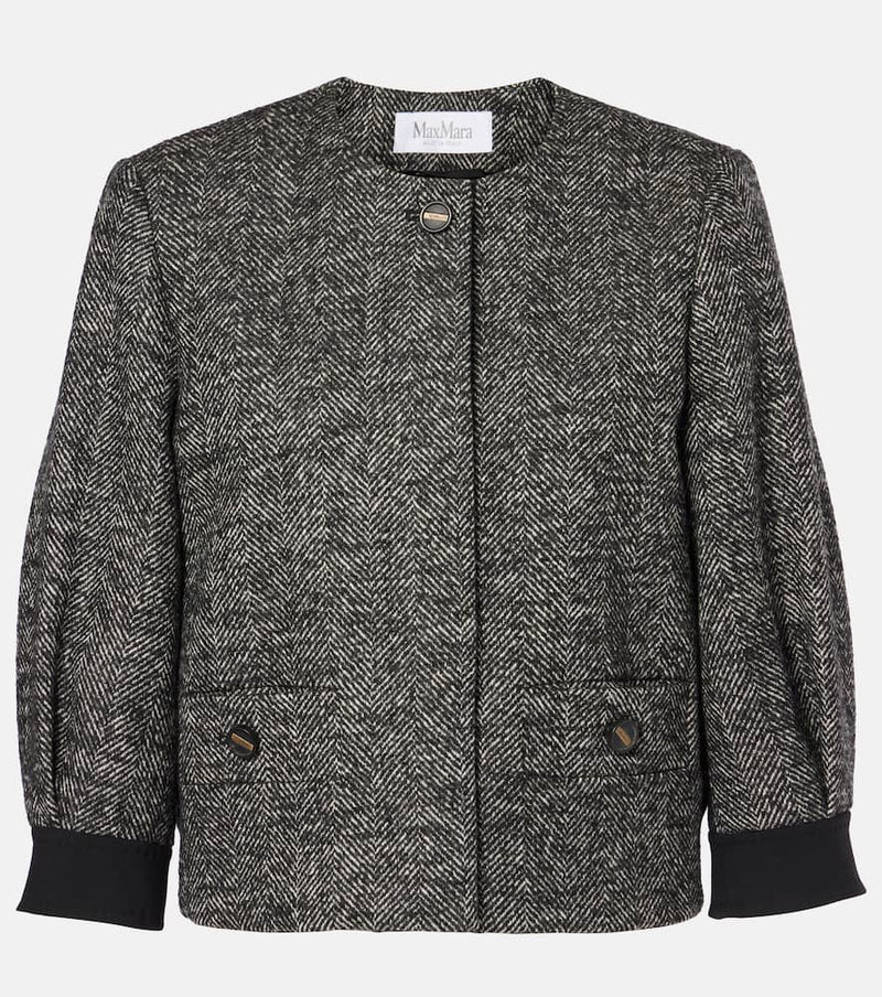 Max Mara Gattini chevron bouclé jacket