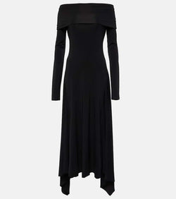 Max Mara Gerla off-shoulder jersey maxi dress | LYBSTORE