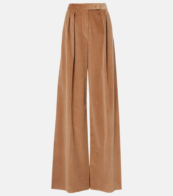 Max Mara Gilly cotton wide-leg pants