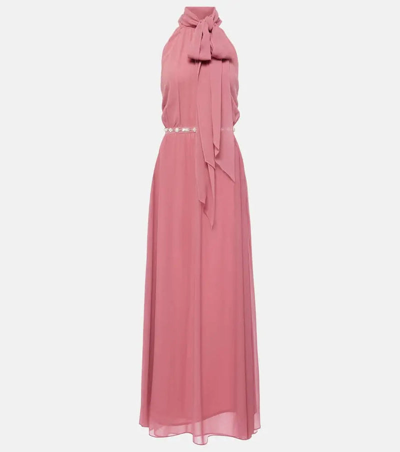 Max Mara Halterneck silk gown