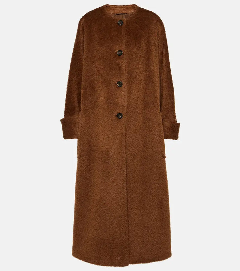 Max Mara Hudson oversized alpaca and wool coat | LYBSTORE