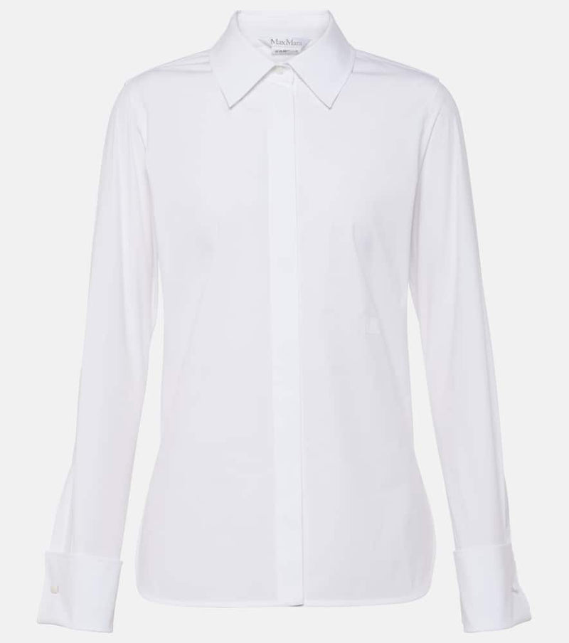 Max Mara Knut cotton-blend poplin shirt