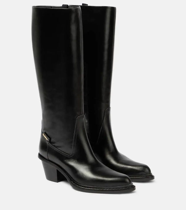 Max Mara Leather knee-high boots | LYBSTORE