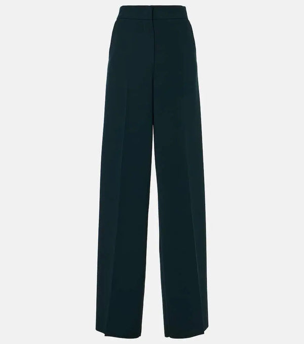 Max Mara Leccio high-rise cady wide-leg pants | LYBSTORE