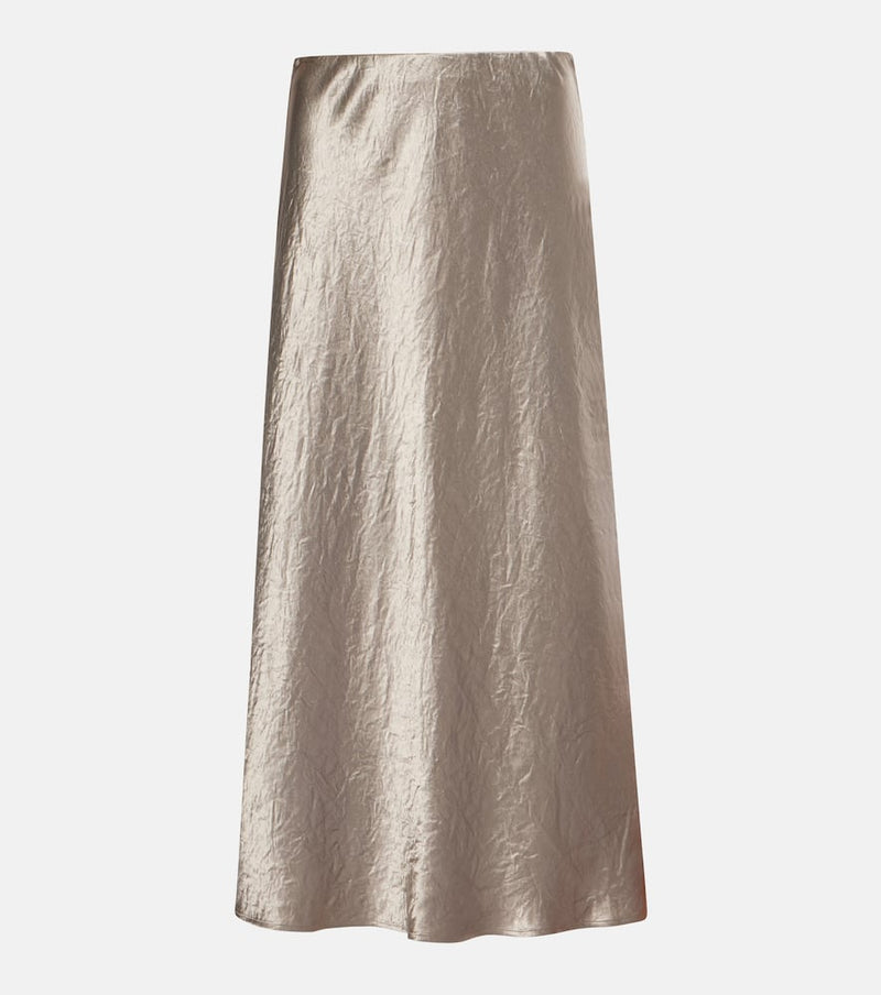 Max Mara Leisure Alessio satin midi skirt