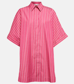 Max Mara Leisure Anemone striped cotton poplin shirt | LYBSTORE