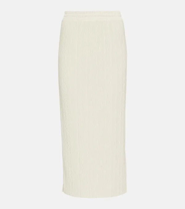 Max Mara Leisure Carnia plissé jersey midi skirt | LYBSTORE