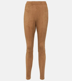 Max Mara Leisure Ebe faux suede slim pants | LYBSTORE