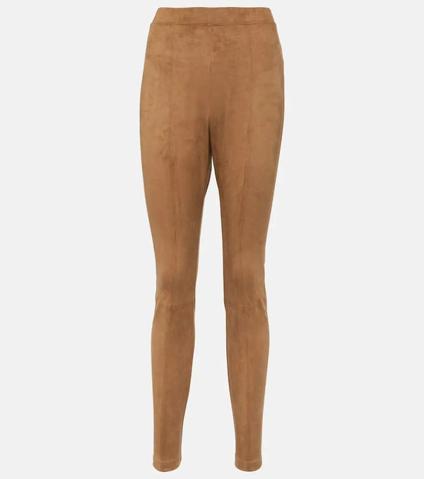 Max Mara Leisure Ebe faux suede slim pants | LYBSTORE