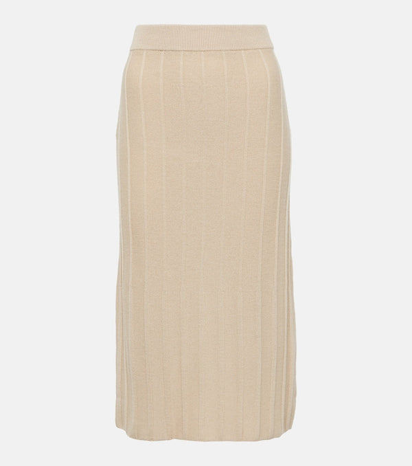 Max Mara Leisure Melk virgin wool midi skirt