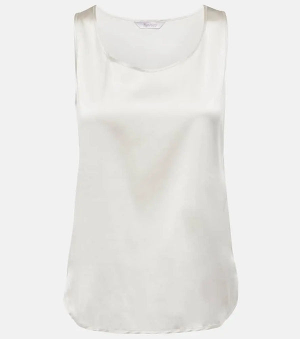 Max Mara Leisure Pan silk-blend tank top | LYBSTORE