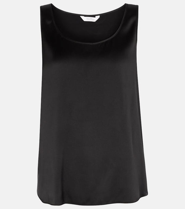 Max Mara Leisure Pan stretch-silk tank top | LYBSTORE