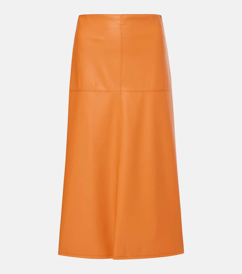 Max Mara Leisure Scilli faux leather midi skirt