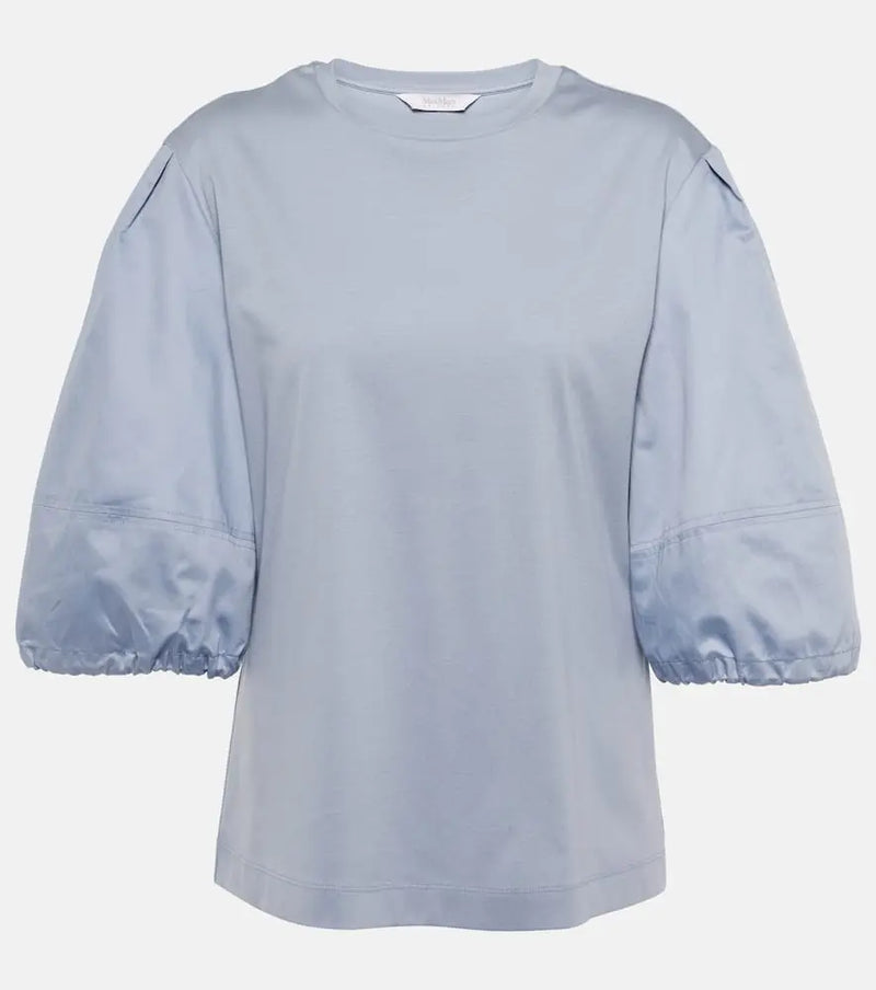 Max Mara Leisure Tebaide puff-sleeve top | LYBSTORE