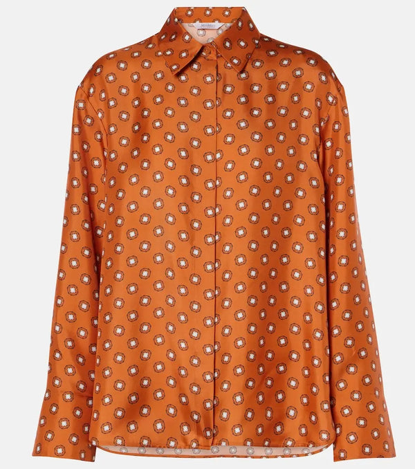 Max Mara Leisure Urna printed silk shirt | LYBSTORE