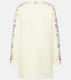 Max Mara Leva floral wool-blend minidress