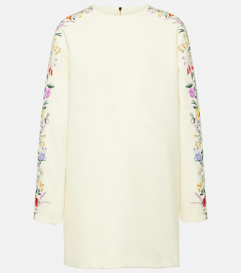 Max Mara Leva floral wool-blend minidress