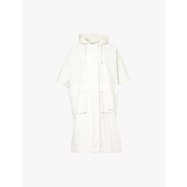  Max Mara Maratea hooded relaxed-fit woven cape