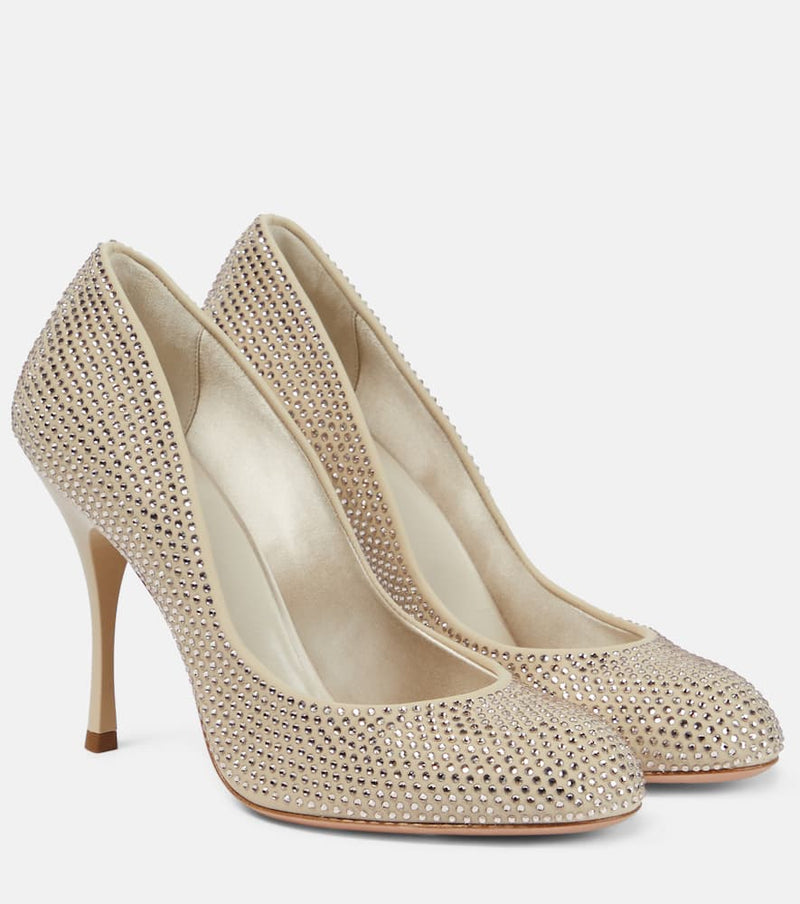 Max Mara Marylin crystal-embellished pumps