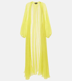 Max Mara Medicea silk chiffon duster coat