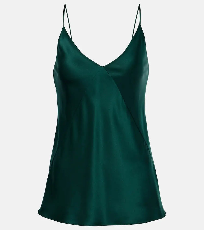 Max Mara Metello silk satin tank top