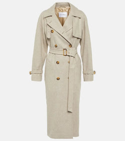 Max Mara Murena alpaca, cashmere, and camel trench coat | LYBSTORE