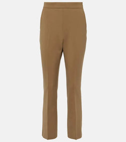 Max Mara Nepeta wool-blend crêpe straight pants | LYBSTORE