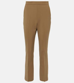 Max Mara Nepeta wool-blend crêpe straight pants