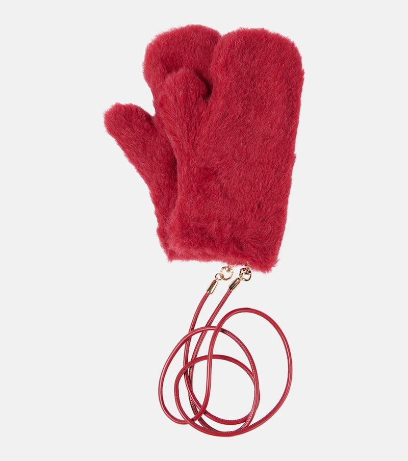 Max Mara Ombrato teddy mittens