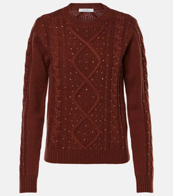 Max Mara Onde cable-knit wool and cashmere sweater | LYBSTORE