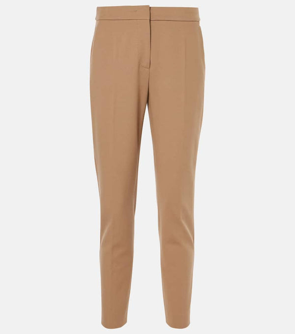 Max Mara Pegno cropped jersey slim pants